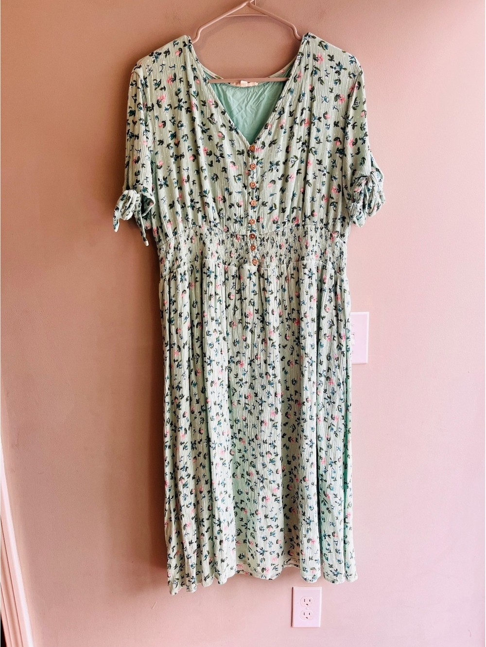 Reborn J Sunday Morning Dress Mint Floral Size 3X